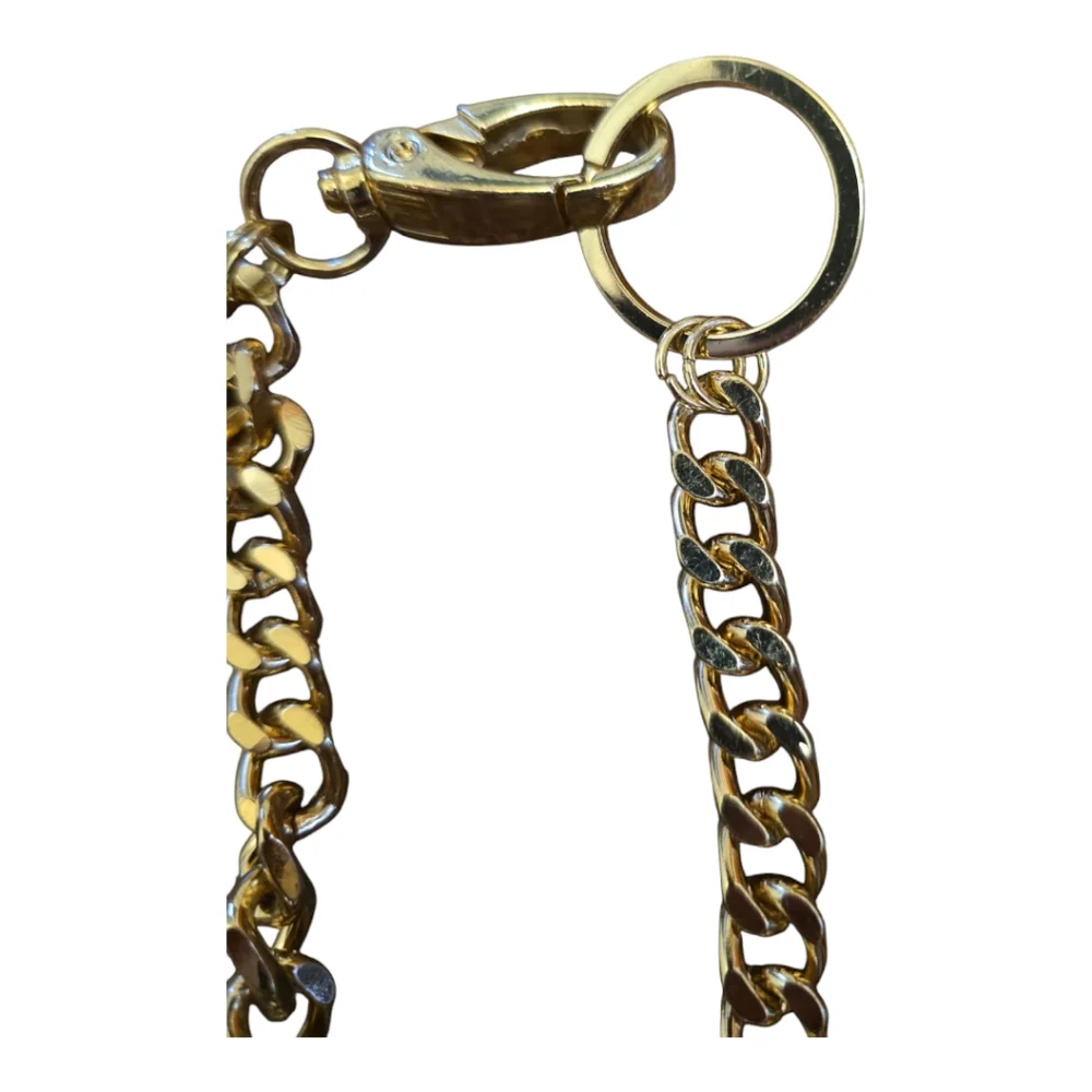 Gold-Tone Padlock Chain Necklace
